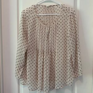 Sheer blush top